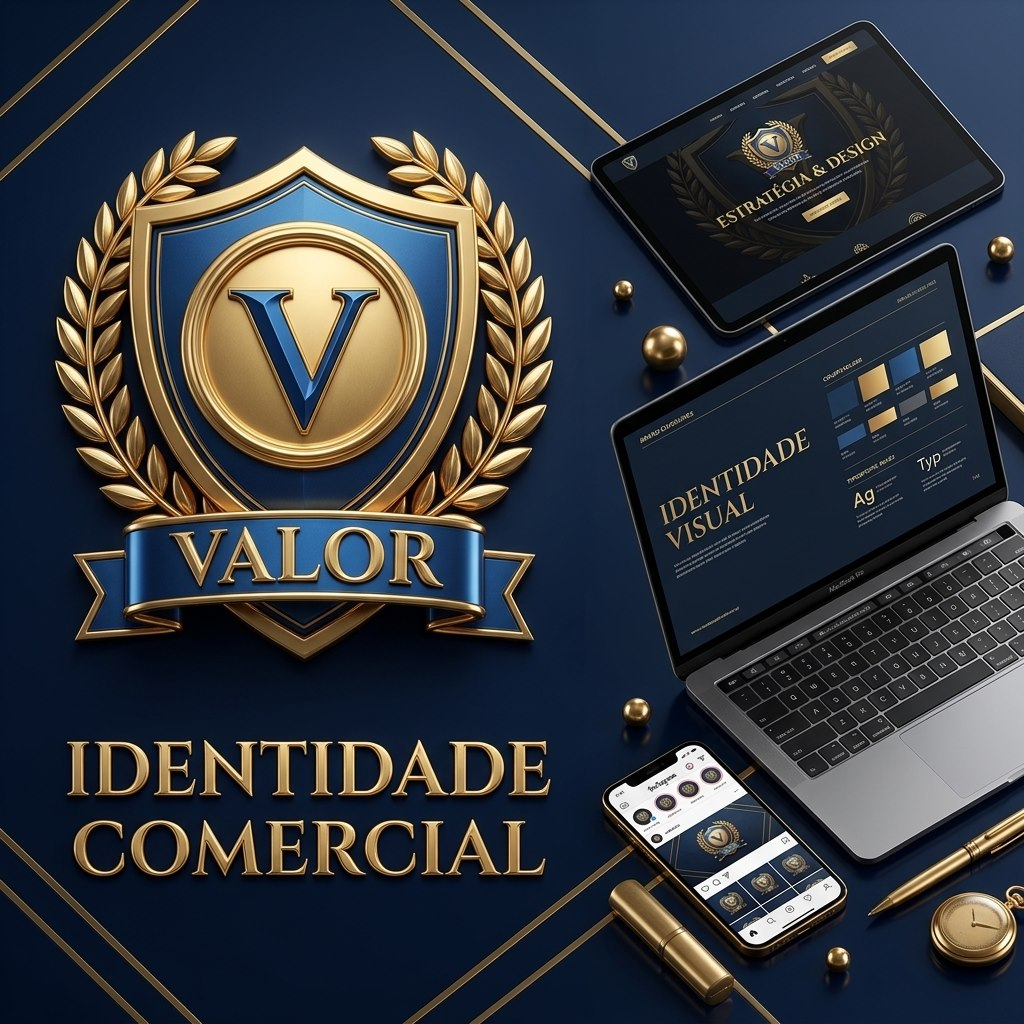 Mockup 3D de Identidade Visual, Branding e Papelaria Corporativa MVI